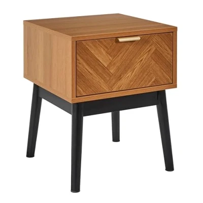 Afbeelding van Design Nachtkastje 50cm Bruin Felix