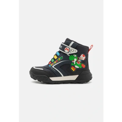 Afbeelding van Geox Super Mario BROS. Trekkyup BOY ABX Korte laarzen voor kinderen, Maat: 39, Navy/black Imitatieleer/ textiel