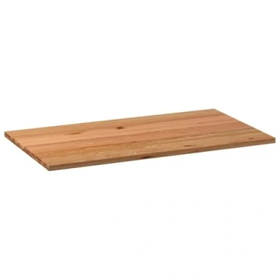 Afbeelding van vidaXL Tafelblad rechthoekig 180x90x4,2cm massief eikenhout lichtbruin
