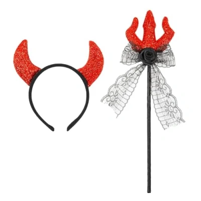Afbeelding van W WIDMANN MILANO Party Fashion 10321 Duivelskostuum, hoorns en drietand/duivelsvork, carnaval, themafeest, Halloween