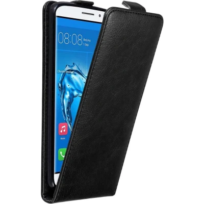 Afbeelding van Cadorabo Hoesje geschikt voor Huawei NOVA PLUS in ZWARTE NACHT Beschermhoes flip design Case Cover met magnetische sluiting