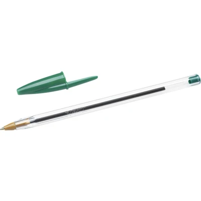 Afbeelding van Balpen Bic Cristal groen medium Omdoos a 50 stuk stuks