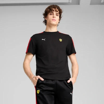 Afbeelding van Scuderia Ferrari HP Race MT7 T shirt voor Heren, Zwart, Maat XL PUMA