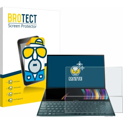 Afbeelding van BROTECT Screenprotector voor ASUS ZenBook Duo UX481FL Folie Beschermfolie matte