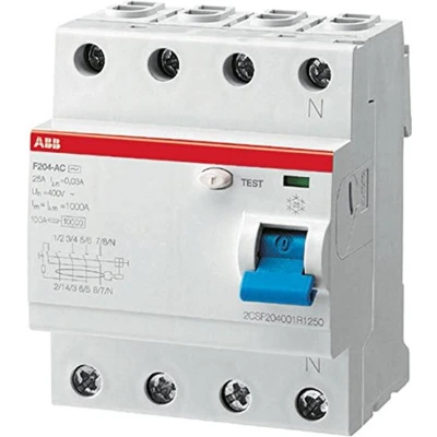 Afbeelding van ABB 2CSF204101R3250 F204 A 25/0,3 Aardlekschakelaar 4 polig 25 0.3 400 V