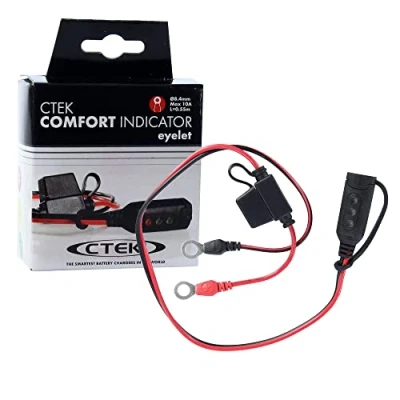 Image de CTEK INDICATOR EYELET M8, Voyant LED Montrant État de Charge la Batterie, Œillet 8 mm, Connexion Permanente Batteries Accès Difficile, pour Plomb Acide 12V &amp; Chargeurs jusqu&#039;à 10A