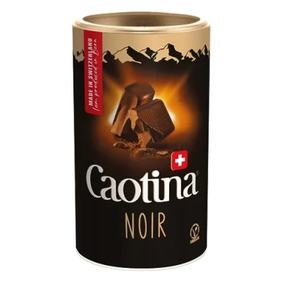 Image de Caotina Noir Chocolat à Boire, Poudre de Cacao Avec le Meilleur Suisse, Durable et Certifié, 1x500g