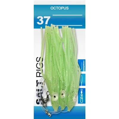 Afbeelding van Spro Salt Rig 37 Octopus #3/0 Orange Yellow Zeevis onderlijn