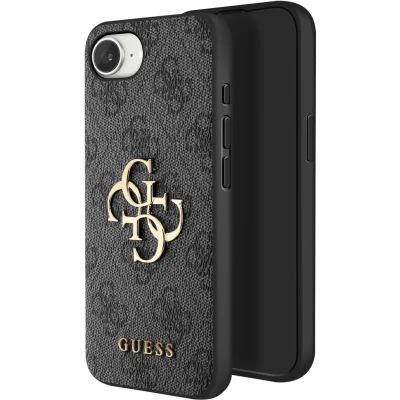 Afbeelding van Guess iPhone 16e black hardcase Big Logo Back Case