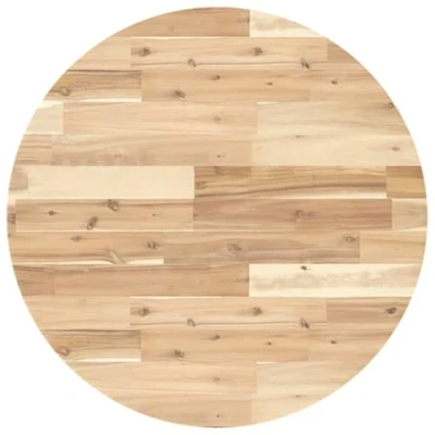 Afbeelding van Tafelblad rond Ø 70x4 cm massief acaciahout