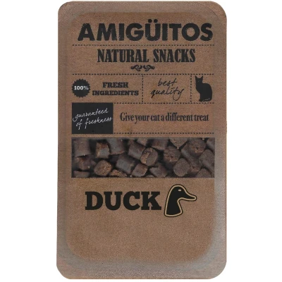 Afbeelding van Amiguitos Cat Snack Duck Kattensnack 100 g