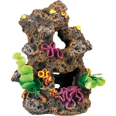 Afbeelding van Aquarium decoratie Rif met Planten 12 x 10 6,5 cm