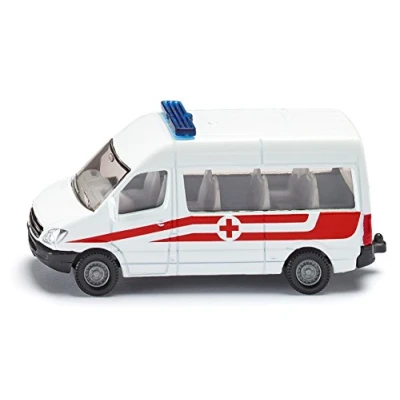 Afbeelding van SIKU 080503801 Austrian Rescue Service, metaal/kunststof, wit/rood, veelzijdig, speelgoedvoertuig voor kinderen