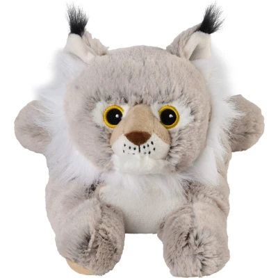 Afbeelding van Warmies Warmte/magnetron opwarm knuffel lynx grijs 36 cm pittenzak