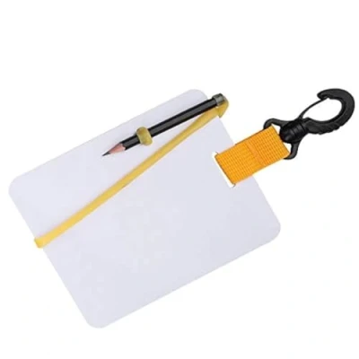 Afbeelding van Keenso Onderwaterduiken PC schrijfbord met roterende clip en potlood voor watersport, duiken, zwemmen