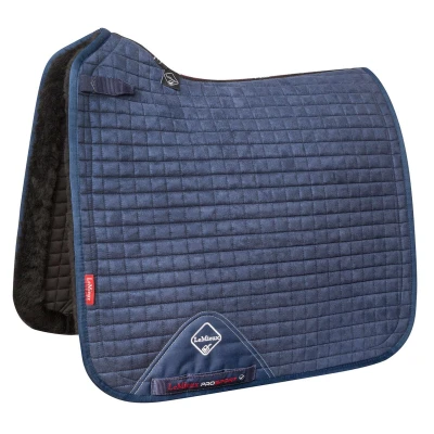 Afbeelding van LeMieux Zadeldekje Sensitive Square Dressuur Navy L (Full)