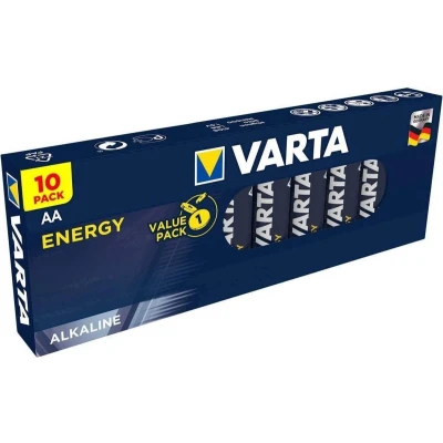 Afbeelding van Varta Energy alkaline batterij, mignon, AA, LR06, 1.5V, pak van 10