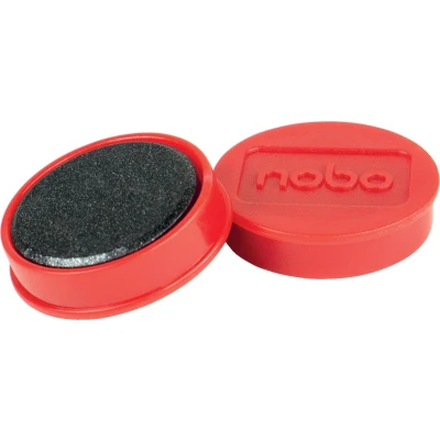 Afbeelding van Nobo magneten diameter van 30 mm, rood, blister 4 stuks