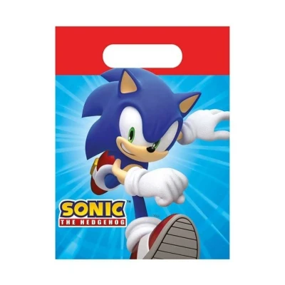 Image de Sacs à friandises en papier Sonic 4 pièces