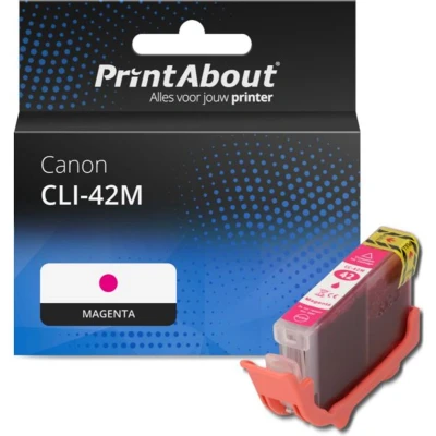 Afbeelding van Huismerk Canon CLI 42M Inktcartridge Magenta