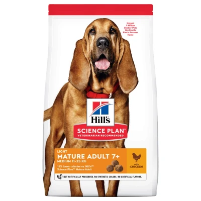 Afbeelding van 2,5kg Mature Adult Light Medium met Kip Hill&#039;s Science Plan Hondenvoer