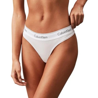 Image de Calvin Klein F3786E String femme, Blanc (White 100), L