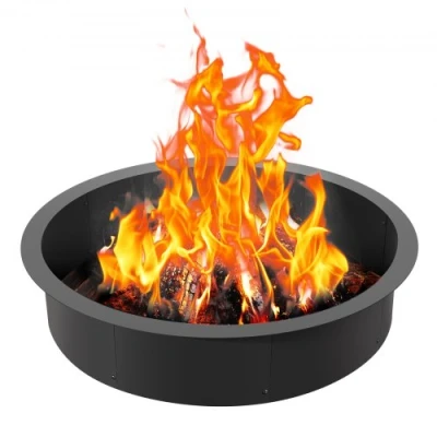 Image de VEVOR Anneau de foyer feu doublure acier extérieur 1016 mm intérieur 914,4