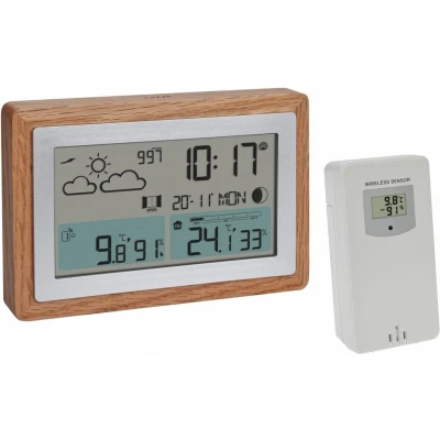 Afbeelding van TFA Dostmann Funk Wetterstation OAK 35.1167.54 Draadloos weerstation Verwachting voor 12 uur Aantal sensoren max.: 3