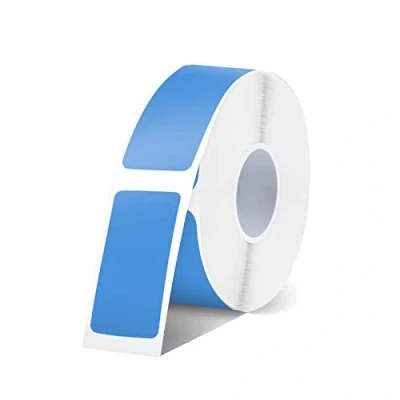 Afbeelding van SUPVAN E10/E16 zelfklevende etiketten, thermische multifunctionele etiketten voor keuken, kantoor, adres, 14 mm x 30 mm, 220 stuks (blauw)