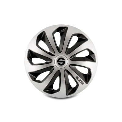 Afbeelding van Hubkap Sparco Sicilia CS5 Zwart Zilverkleurig 13&quot;