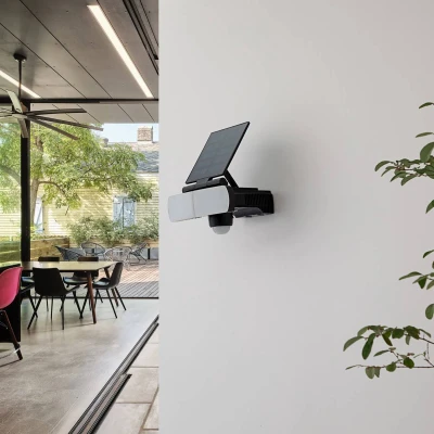 Afbeelding van Prios LED wandspot Wrenley, zwart, sensor