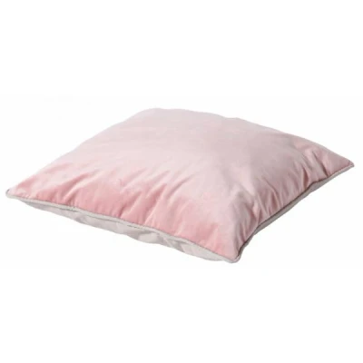 Afbeelding van Madison sierkussen 45x45 cm Velvet pink/Panama linnen