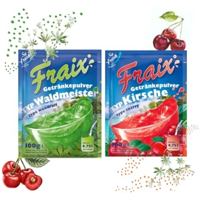 Afbeelding van FRAIX Kersenpoeder + bosmeester (50 combinaties) (elk 25 x 100 g) fruitig en verfrissend met vitamine C