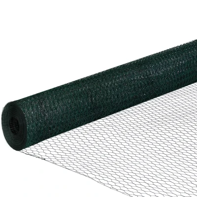 Image de Grillage pour poules vert 1x25M maille 25mm triple torsion clôture souple jardin animaux