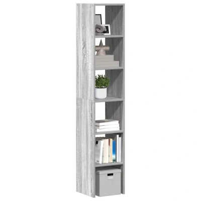 Afbeelding van vidaXL Boekenkasten 2 st 30x30x80 cm bewerkt hout grijs sonoma eiken