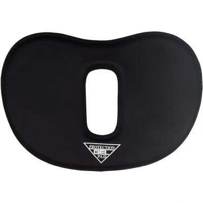 Afbeelding van Horka Gel Pad Neopreen Rond met Schoftuitsparing Zwart