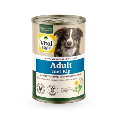 Afbeelding van Vitalstyle Blik Vitaal Vlees Adult Hondenvoer 400 g