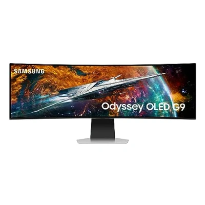 Image de Ecran PC Gaming Samsung Odyssey G9 LS49CG950SUXEN 49&quot; Incurvé OLED QHD Argent et noir