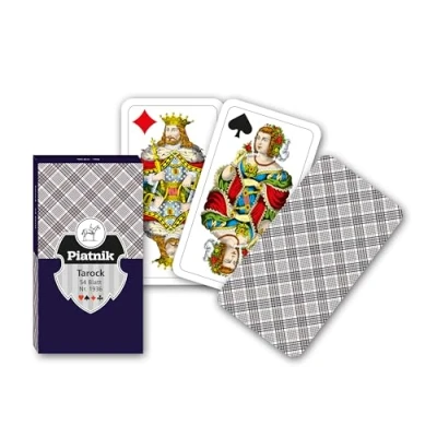 Afbeelding van Piatnik 1936 Speelkaarten Tarot met drie tegels 54 stukjes