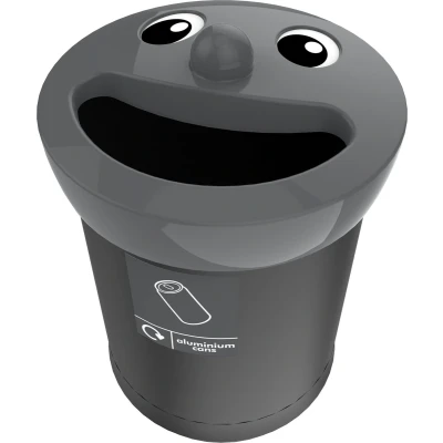 Afbeelding van Aluminium Cans Smiley Face Bin 52 liter