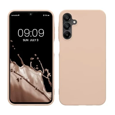 Afbeelding van kwmobile telefoonhoesje geschikt voor Samsung Galaxy A15 5G Hoesje smartphone Back cover in kokosmelk