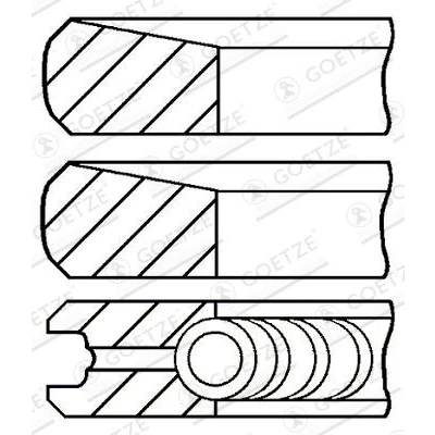 Afbeelding van GOETZE ENGINE 08 443500 00 Zuigerveer 91,1