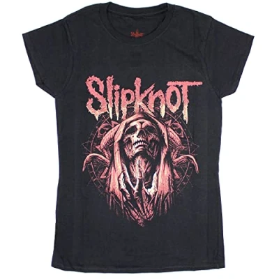 Afbeelding van Slipknot Evil Witch Dames T shirt met rug print M Zwart