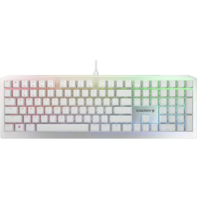 Afbeelding van CHERRY MV3.0 RGB, Bedraad, USB, Mechanische keyswitch, QWERTY, RGB LED, Zilver, Wit