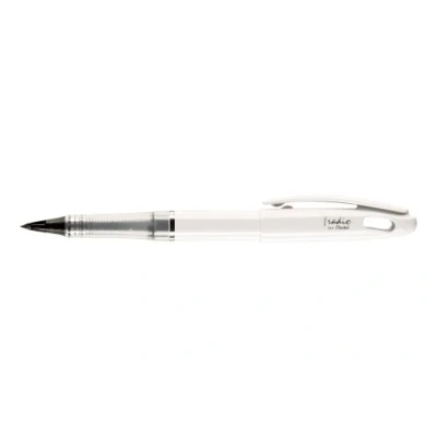 Image de Feutre plume Pentel Tradio Vernis Blanc