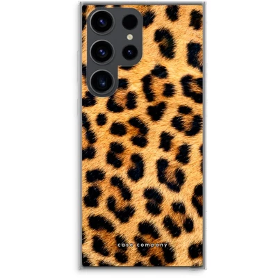 Afbeelding van Case Company® hoesje geschikt voor Samsung Galaxy S23 Ultra Luipaard Soft Cover Telefoonhoesje Bescherming aan alle Kanten en Schermrand