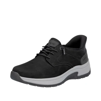 Afbeelding van Rieker 11050 mocassinheren, zwart.