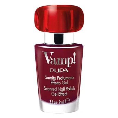 Afbeelding van Pupa Milano Vamp! Scented Nail Polish Gel Effect 221 Infinite Burgundy 9ml