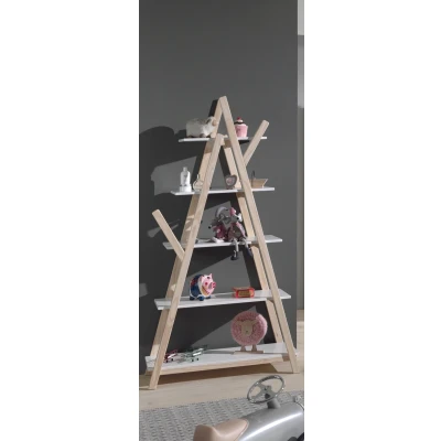 Afbeelding van LUCEVI Kinderkamer Kiddy Boekenkast Hout Wit 90x34x168.7 cm