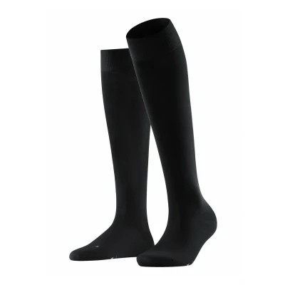 Afbeelding van Falke Vitalizer Compression Anatomical FIT Kniekousen black, Dames, Maat: 37/38, Black